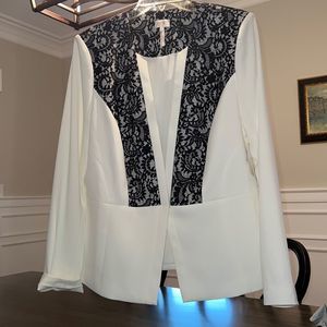 Laundry by shelli segal Dress Coat Sz 14 womens warm white